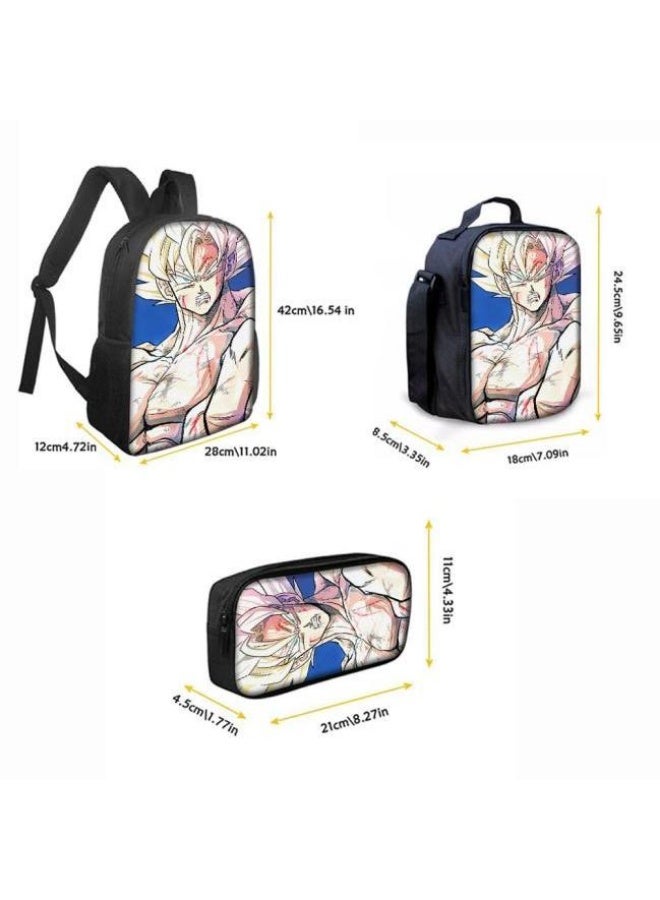 general Common universal printed backpack - three-piece backpack combination (available for students, children, friends on outings, mountain climbing, etc.) - 89 - Image 3