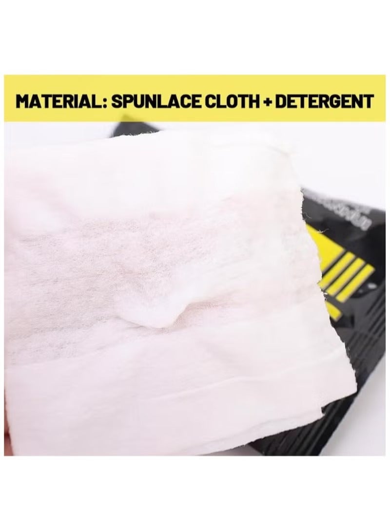 Generic Shoe Shine Wipes – 80 Count Wet Cleaning Wipes for Shoes – Quick & Easy Dirt and Dust Removal – Instant Shine, Safe for All Types of Shoes - Image 2