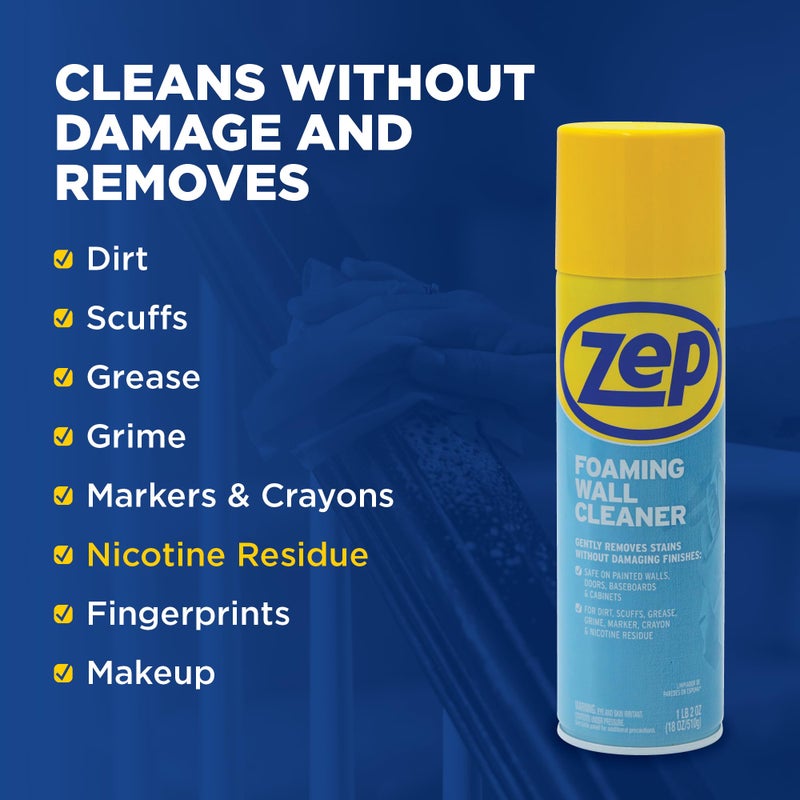 Zep ZUFWC18 Foaming Wall Cleaner, 18 oz, Clear - Image 4