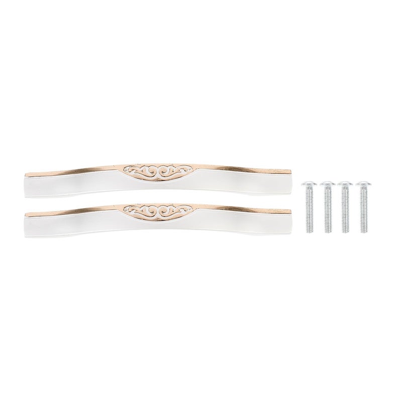 96mm Silver Gold Cabinet Handles 2 Pack European Style Drawer Pulls Wardrobe Hardware - Image 2