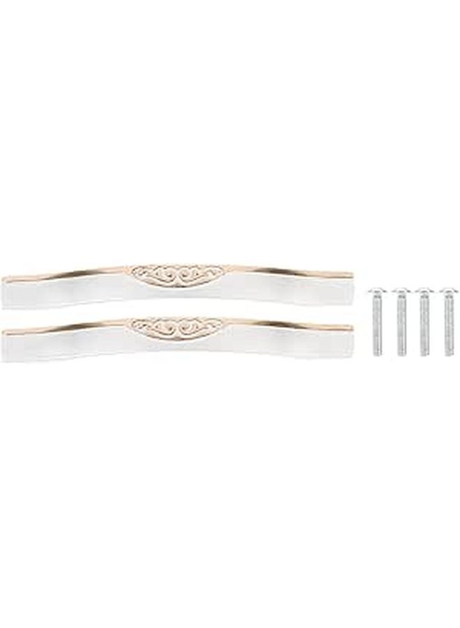 96mm Silver Gold Cabinet Handles 2 Pack European Style Drawer Pulls Wardrobe Hardware - Image 1