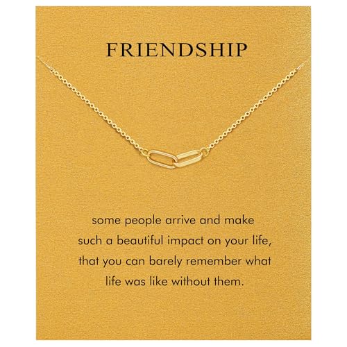 Baydurcan Friendship Necklace BFF Gifts for Best Friend Circle Knot Necklace (Friend-circle) - Image 1