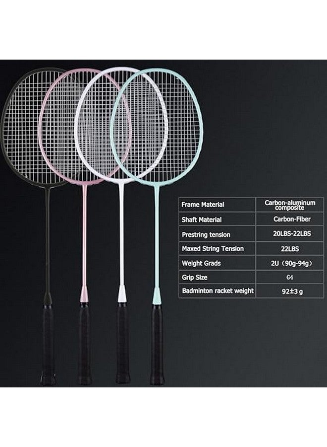 Senston Badminton Rackets Set Of 2 Badminton Set For Outdoor Backyards Gym, Lightweight Badminton Rackets 2 Pack - Image 3