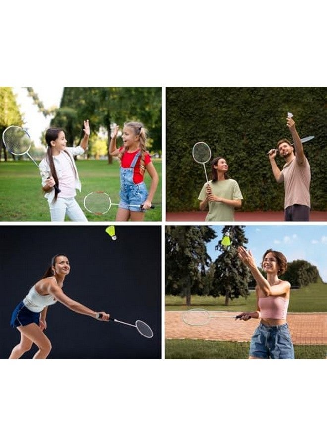 Senston Badminton Rackets Set Of 2 Badminton Set For Outdoor Backyards Gym, Lightweight Badminton Rackets 2 Pack - Image 4