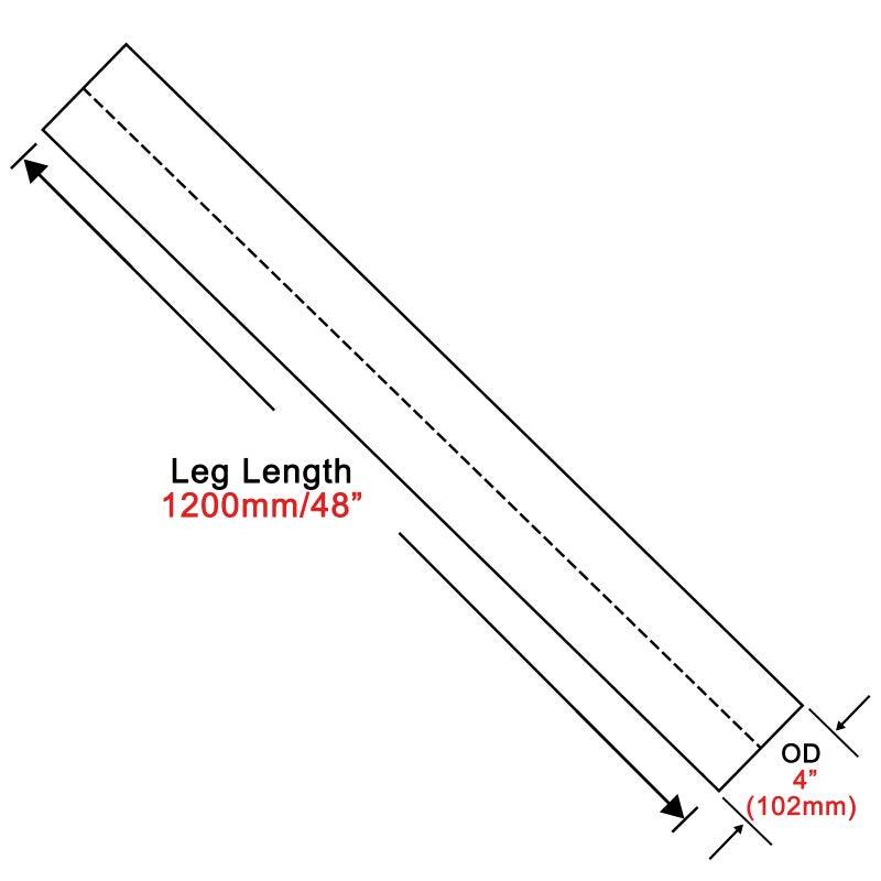 PRUNkuar 4 Inch Straight Pipe Stainless Steel T304 Tubing Piping 48 Inch Long 4 OD Tailpipe DIY Pipe 2PCS - Image 4