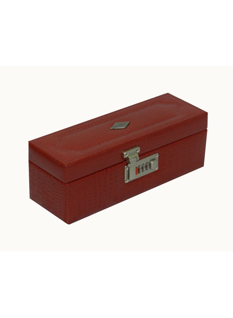 LAVERI LEATHER Laveri Genuine Leather Bracelet Jewelry Box with 1 Removable Rolls - Holder Stores Bracelets, Bangles & Watches Bangle Vanity Box REMOVABLE Vanity Box Removable Vanity Box  - Image 2