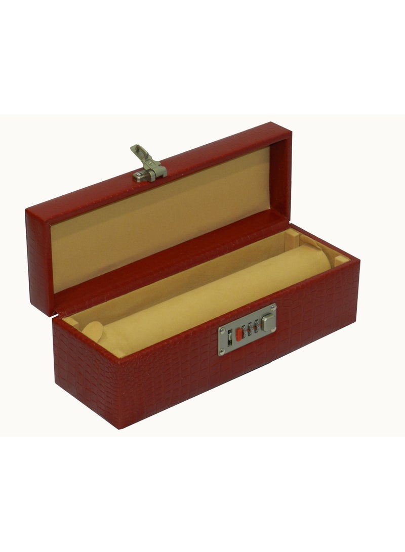 LAVERI LEATHER Laveri Genuine Leather Bracelet Jewelry Box with 1 Removable Rolls - Holder Stores Bracelets, Bangles & Watches Bangle Vanity Box REMOVABLE Vanity Box Removable Vanity Box  - Image 1