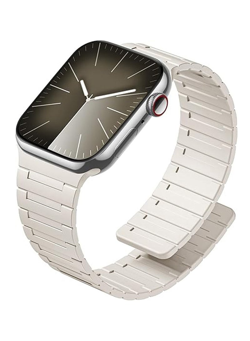 ICARLUS Magnetic Watchband Compatible with Apple Watch for Men 38mm 40mm 41mm 42mm（Series 10） Women Silicone Sport Strong Magnet Strap for iWatch Series 10 9 ULTRA 2 SE 8 7 6 5 4 3 1 - Image 1