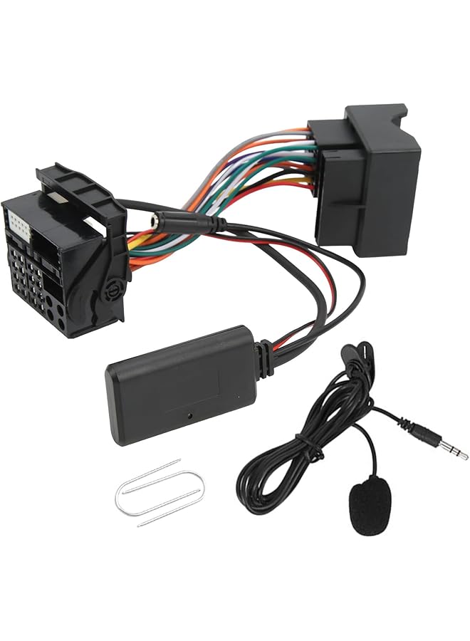 Excefore Bluetooth Handsfree Audio Radio Music Adapter Aux-In Cable - Wireless Bluetooth 5.0 Audio Aux Input Cable Adapter With Microphone For Bmw E46 3 Series 320I 320Ci 320Cic - Image 1