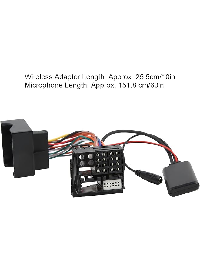 Excefore Bluetooth Handsfree Audio Radio Music Adapter Aux-In Cable - Wireless Bluetooth 5.0 Audio Aux Input Cable Adapter With Microphone For Bmw E46 3 Series 320I 320Ci 320Cic - Image 3