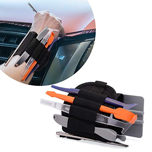 FOSHIO Car Vinyl Wrap Magnetic Wristband Tools Kit Include Adjustable Strap Wrist Band Belt Organizer, Soft Micro Stick Squeegee, Magnet Edged Fold Squeegee, Safety Cutter & Retractable Utility Knife - Image 3