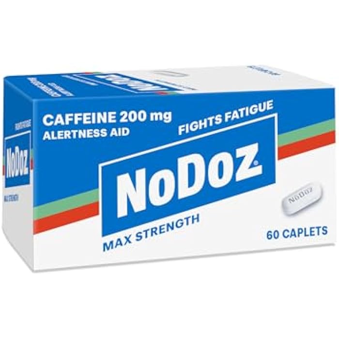 NoDoz 200mg Caffeine Pills Maximum Strength, 60 Caplets Total - Image 1