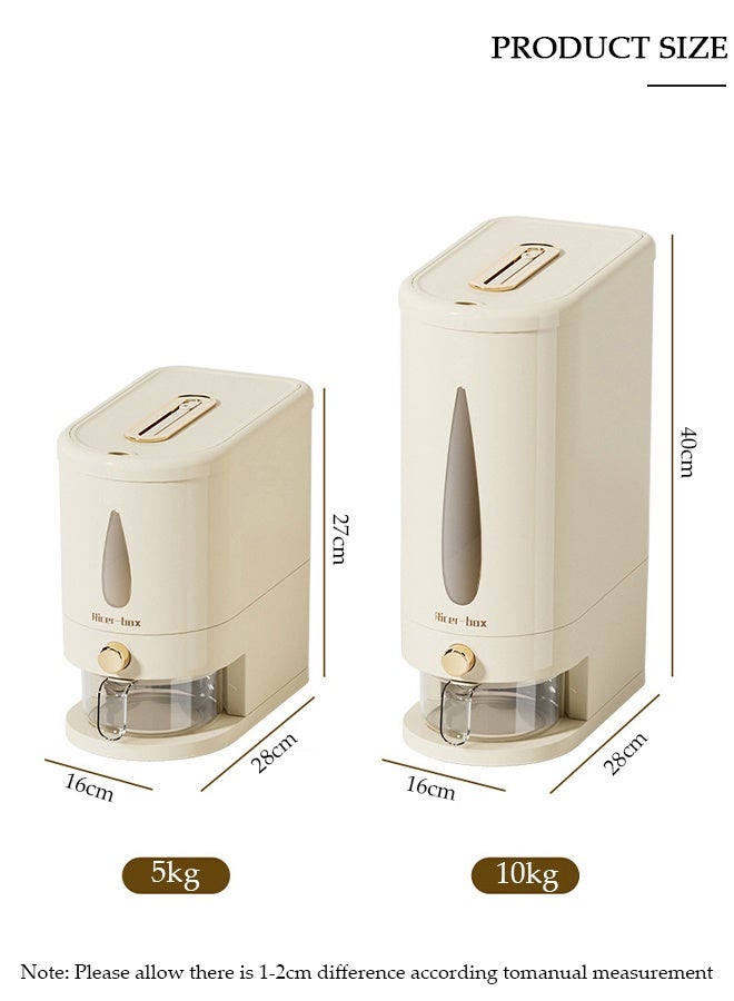 DUNISO Rice Bucket,Rice Storage Container,Household Rice Barrel,Kitchen Multifunctional Grain Container, Insect-proof Moisture, Insect-proof Food Storage Container with Pop Up Lid  for Flour, Sugar, Oatmeal - Image 2