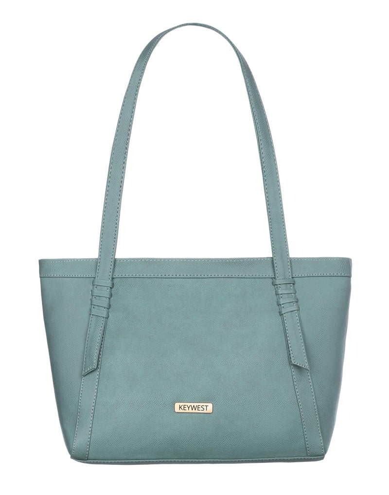 Keywest Women's Vintage Satchel Tote Handbag for Women | Ladies purse | Stylish Shoulder Bag | Gift For Woman | Grey - Image 2