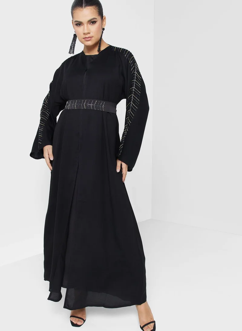 hayas closet Embellished Abaya