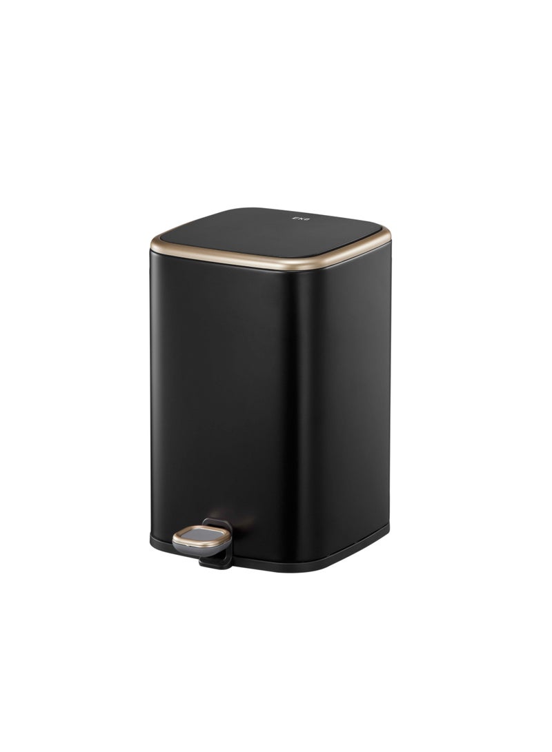 ORCHID EKO 9L CUBO STAINLESS STEEL PEDAL BIN BLACK - Image 1