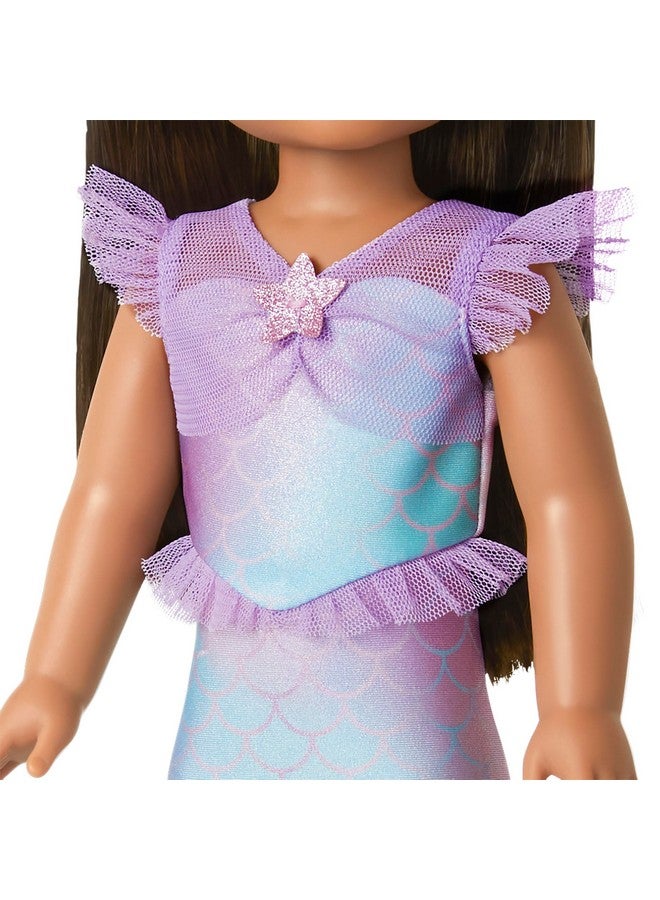 American Girl American Girl WellieWishers 14.5-inch Doll 2-in-1 Sparkly Mermaid Outfit with Headband and Ballet Flats, For Ages 4+  - Image 4