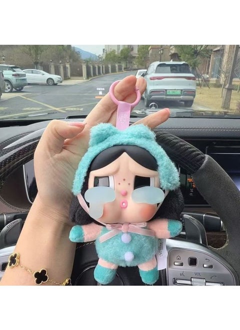 CRYBABY Tears Series Vinyl Face Plush Blind Box Bubble Mart Cry Blind Box Cry Baby Cry-Colour:Crying Frog Crying Frog] Unbox And Confirm