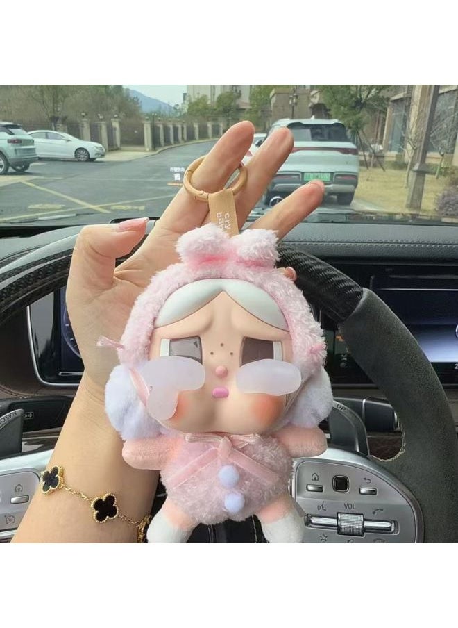 CRYBABY Tears Series Vinyl Face Plush Blind Box Bubble Mart Cry Blind Box Cry Baby Cry-Colour:Crying Frog Crying Frog] Unbox And Confirm