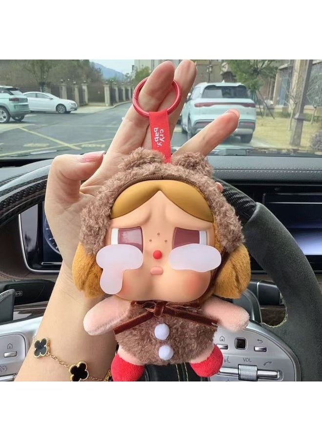 CRYBABY Tears Series Vinyl Face Plush Blind Box Bubble Mart Cry Blind Box Cry Baby Cry-Colour:Crying Frog Crying Frog] Unbox And Confirm