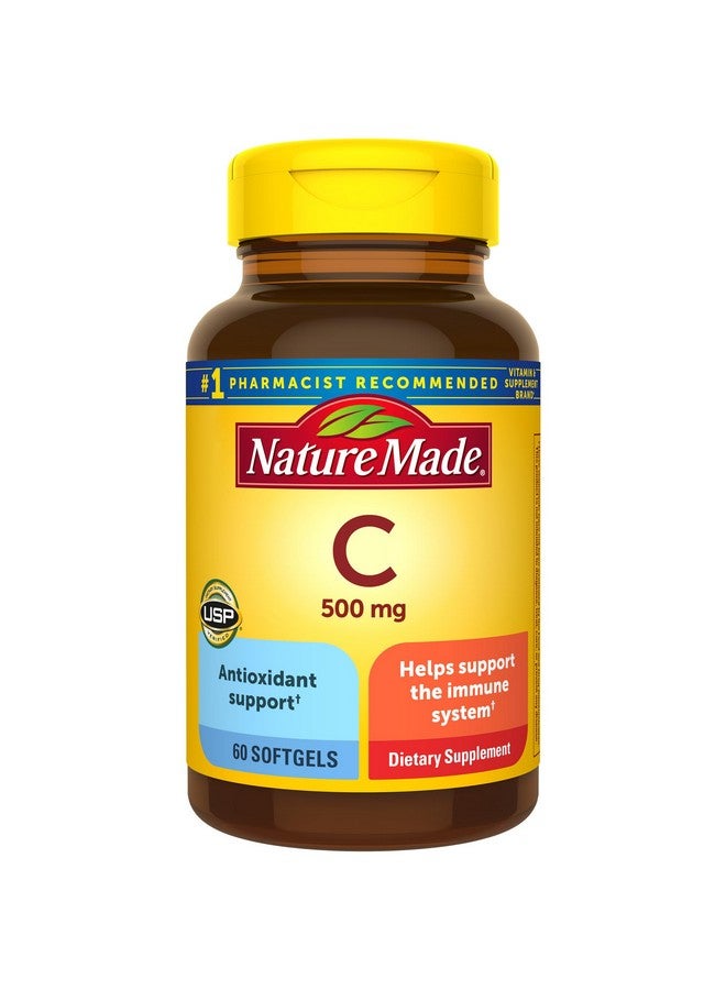 Nature Made Nature Made Vitamin C 500 mg, Dietary Supplement for Immune Support, 60 Softgels, 60 Day Supply - Image 1