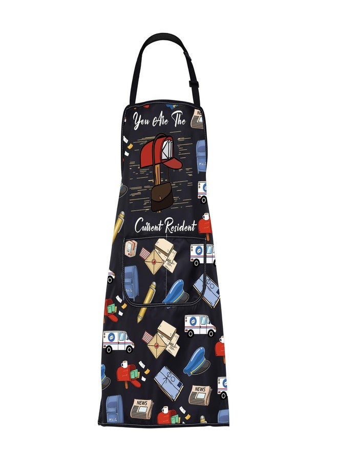 BNQL Postal Worker Apron Post Office Worker Gifts Mailman Gifts Postman Gift You Are The Current Resident Mail Carrier Apron - Image 1