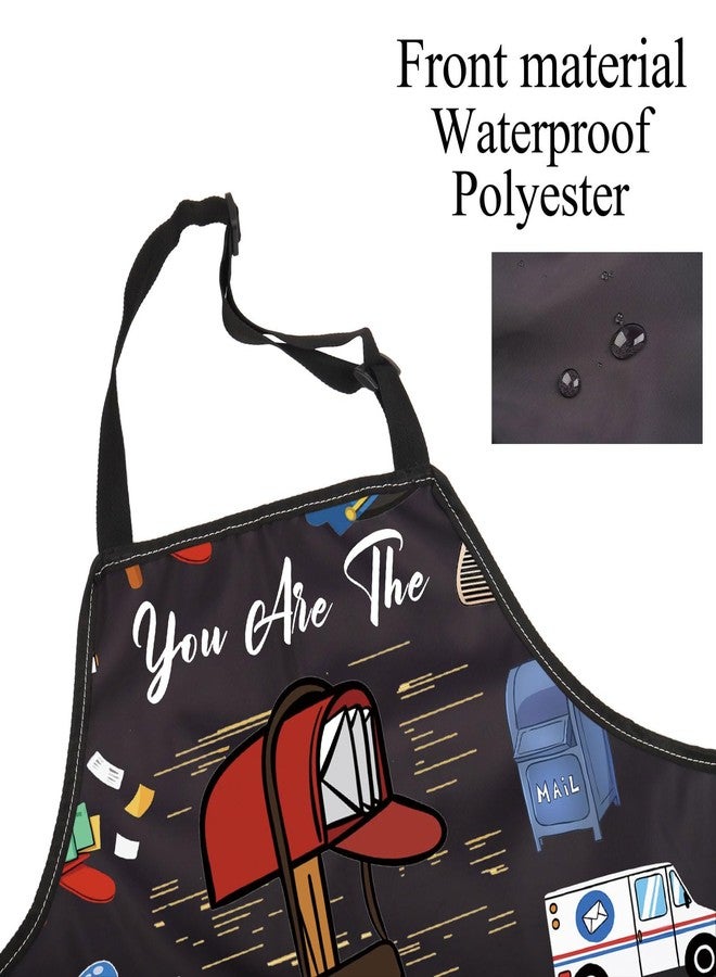 BNQL Postal Worker Apron Post Office Worker Gifts Mailman Gifts Postman Gift You Are The Current Resident Mail Carrier Apron - Image 3