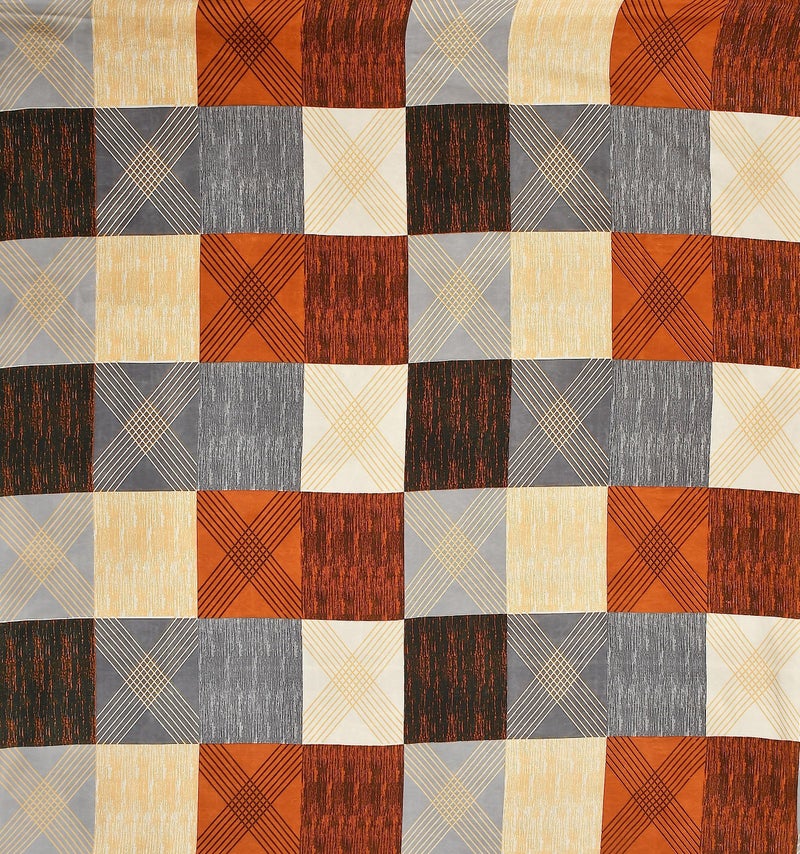 Homefab India 144 TC Microfiber Single Bedsheet with 1 Pillow Cover - Checks, Multi - Image 2