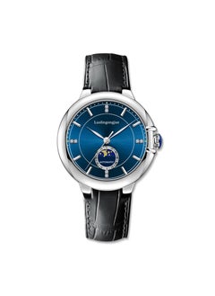 Factory Automatic Moon Phase Mechanical Watch Point drilling four-pin moon belt butterfly buckle