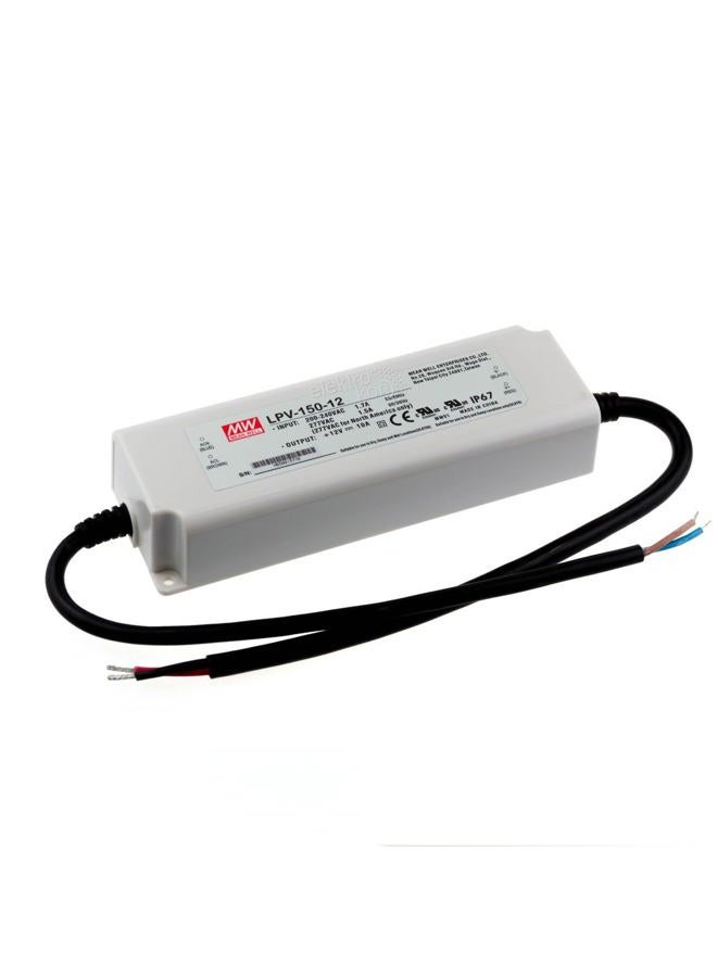 MEAN WELL MeanWell LPV-150-12 LED Power Supply 120W 12V 10A CV IP67 LED PS - Image 1