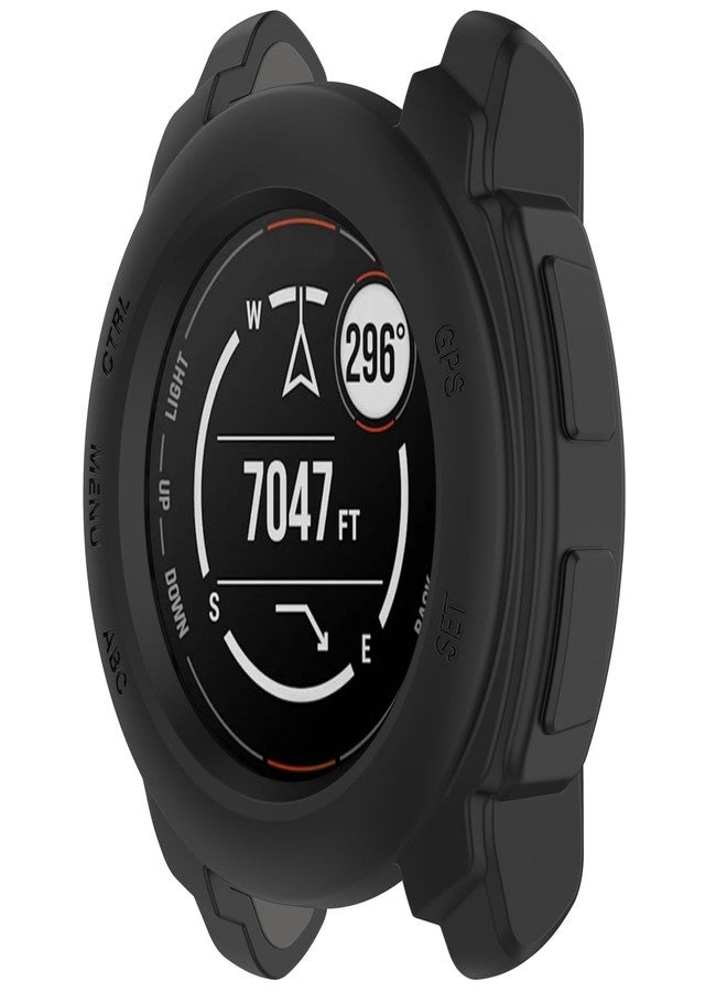 Disscool Case Cover Compatible with Garmin Instinct E 40mm, Soft Anti Drop Silicone Replacement Protective Cases Watch Accessories(Black) - Image 1