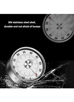 CARTIFY CARTIFY Steel Visual Time Magnetic Kitchen Timer 60 Minute Countdown Timer with Loud Alarm Durable Mechanical Time Management Tool No Batteries Required  - Image 4