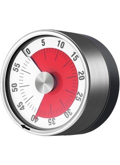 CARTIFY CARTIFY Steel Visual Time Magnetic Kitchen Timer 60 Minute Countdown Timer with Loud Alarm Durable Mechanical Time Management Tool No Batteries Required  - Image 1