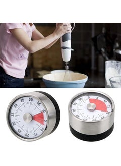 CARTIFY CARTIFY Steel Visual Time Magnetic Kitchen Timer 60 Minute Countdown Timer with Loud Alarm Durable Mechanical Time Management Tool No Batteries Required  - Image 5