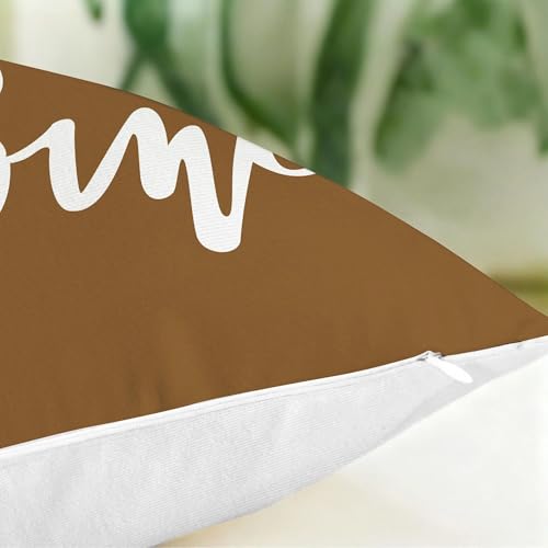 Hexagram Brown Geometric Pillow Covers 18x18 Set of 4, Decorative Outdoor Modern Boho Throw Pillow Covers, Home Sweet Home Farmhouse Cushion Case for Couch Sofa Indoor Bedroom Decor(No Insert) - Image 5