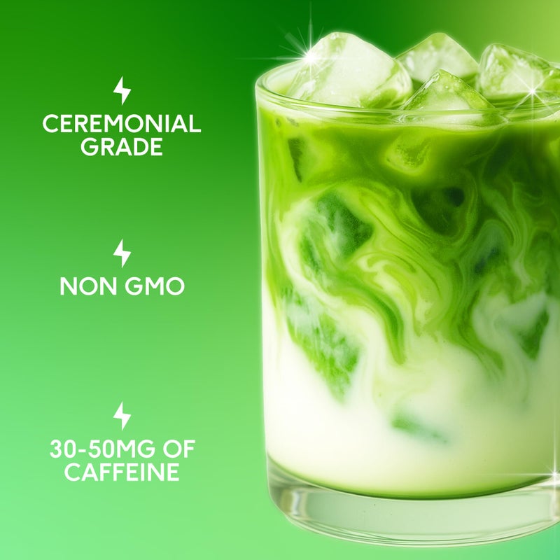 بودرة تيد المثالية | ماتشا عضوي 30غ | ماتشا من الدرجة الاحتفالية العضوية | مسحوق شاي ماتشا الياباني | وقود ماتشا | (30 حصة) - Image 3