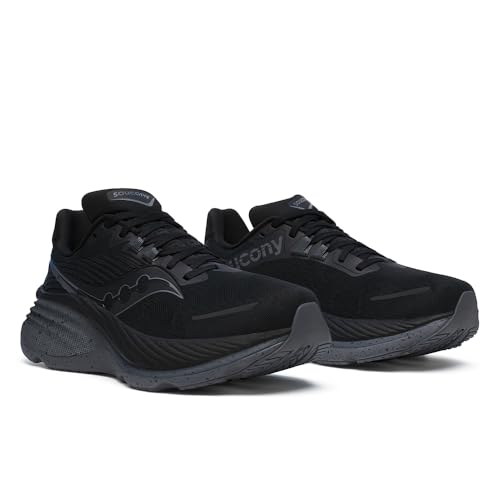 Saucony Hurricane 24 Men's Running Shoe Black/Shadow - Image 2
