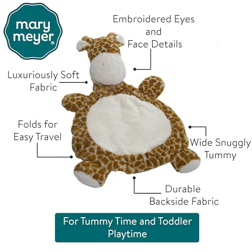 Mary Meyer Bestever Baby Mat Cushioned Tummy Time Floor Play Mats for Babies and Toddlers, 31 x 23-Inches, Giraffe - Image 2