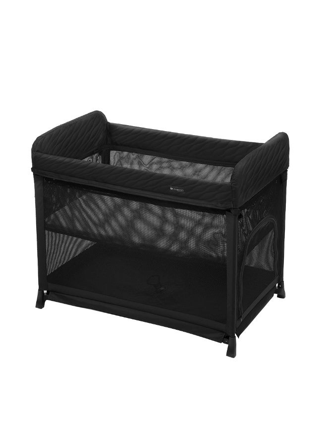Kinderkraft MOON DREAM – 2-Level Foldable Travel Cot - Black - Image 4
