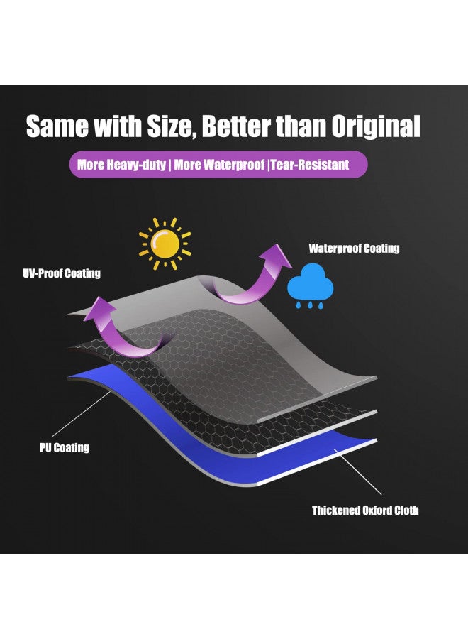 ZBXFCSH Heavy Duty Grill Cover compatible with Blackstone 22inch Tabletop Griddle With Hood compatible with Coleman RoadTrip LX,LXX, LXE, 285 camping grills and Smoke Hollow 205 Grill ,600D Heavy Duty Cover - Image 4