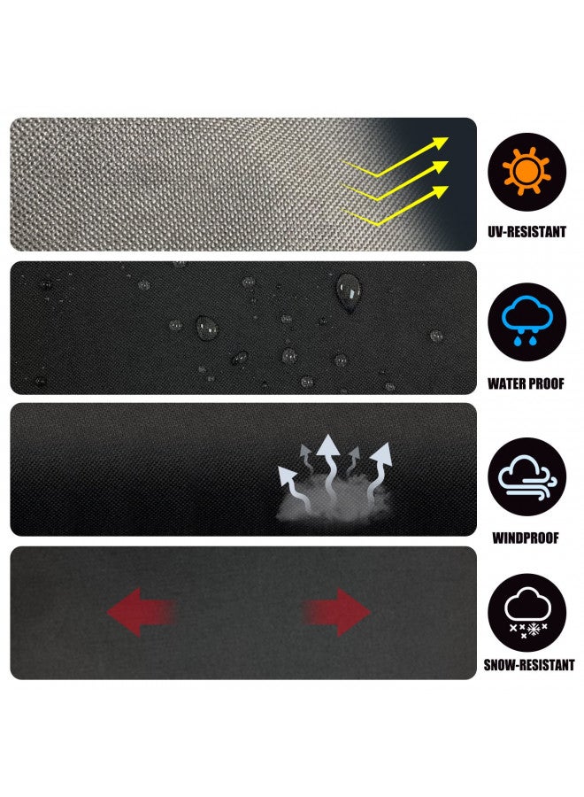 ZBXFCSH Heavy Duty Grill Cover compatible with Blackstone 22inch Tabletop Griddle With Hood compatible with Coleman RoadTrip LX,LXX, LXE, 285 camping grills and Smoke Hollow 205 Grill ,600D Heavy Duty Cover - Image 3
