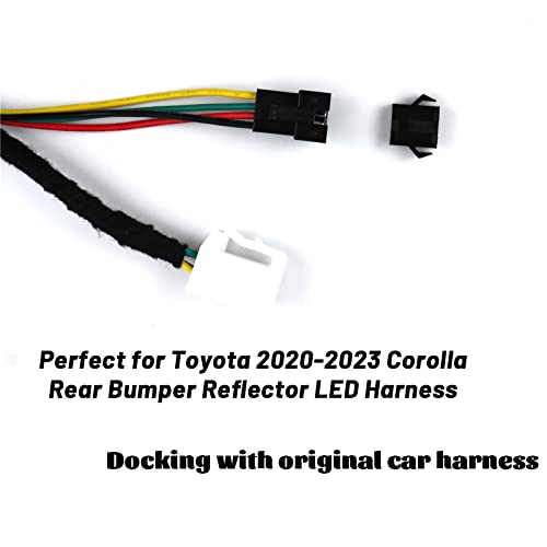 PGTOPONE 2PC Harness Wire Adapters Connectors Compatible with Toyota Corolla 2020-2023 Rear Reflector Bumper Upgrade Fog Lights - Image 3