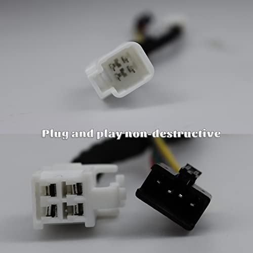 PGTOPONE 2PC Harness Wire Adapters Connectors Compatible with Toyota Corolla 2020-2023 Rear Reflector Bumper Upgrade Fog Lights - Image 4