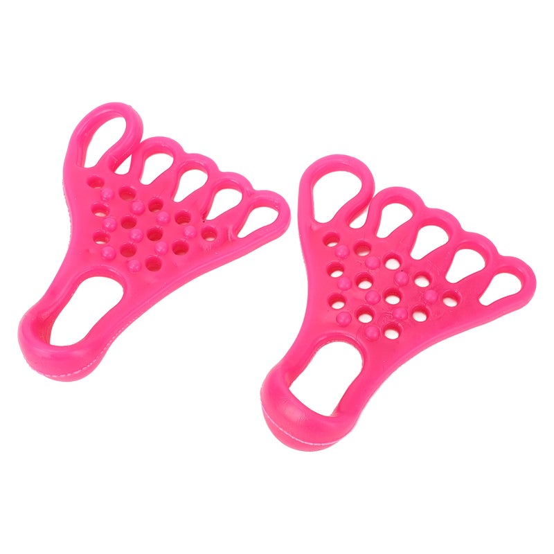 Toe Foot Stretcher Muscle Relaxation TPR Foot Massage Separator Stretching Band for Fitness Valgus Rose Red - Image 4
