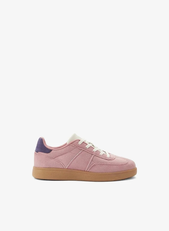 ليتل ميسي Girls Lace-Up Sneakers