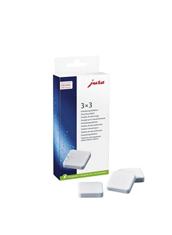 jura Jura 66281 Decalcifying/Descaling Tablets (9 tablets) 3 Count (Pack of 3)  - Image 1