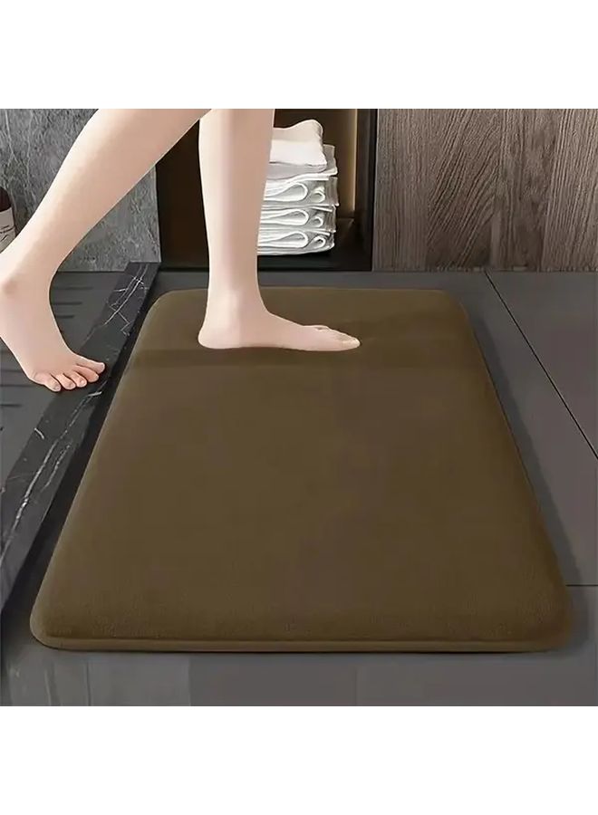 حصيرة ممتازة بلون صلب غير قابلة للانزلاق فائقة الامتصاص مقاس 15.75 × 23.62 بوصة باللون الأزرق قابلة للغسل في الغسالة وتجف سريعًا - Image 5