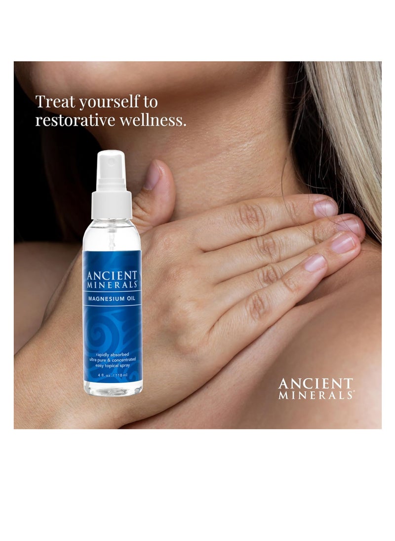 Ancient Minerals Magnesium Oil Ultra Spray with OptiMSM 4oz  - Image 3