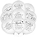 Chenkaiyang 60 Pcs Memorial Balloons 12 Inch White Latex Balloons with Ribbons for Memorial Day Funeral Decoration Wing - Image 3