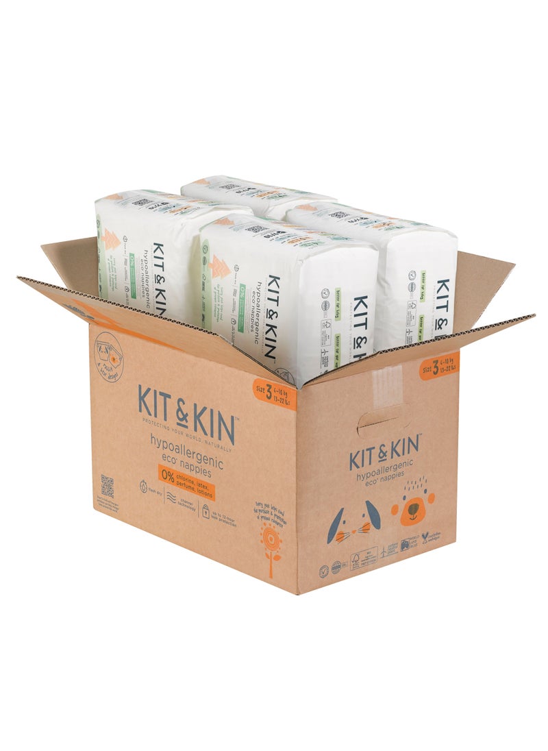 Kit & Kin Eco Diapers Size 3 4 x 32 Diapers  - Image 1